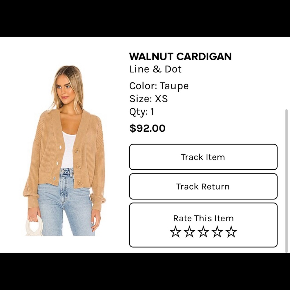 Line&dot cardigan